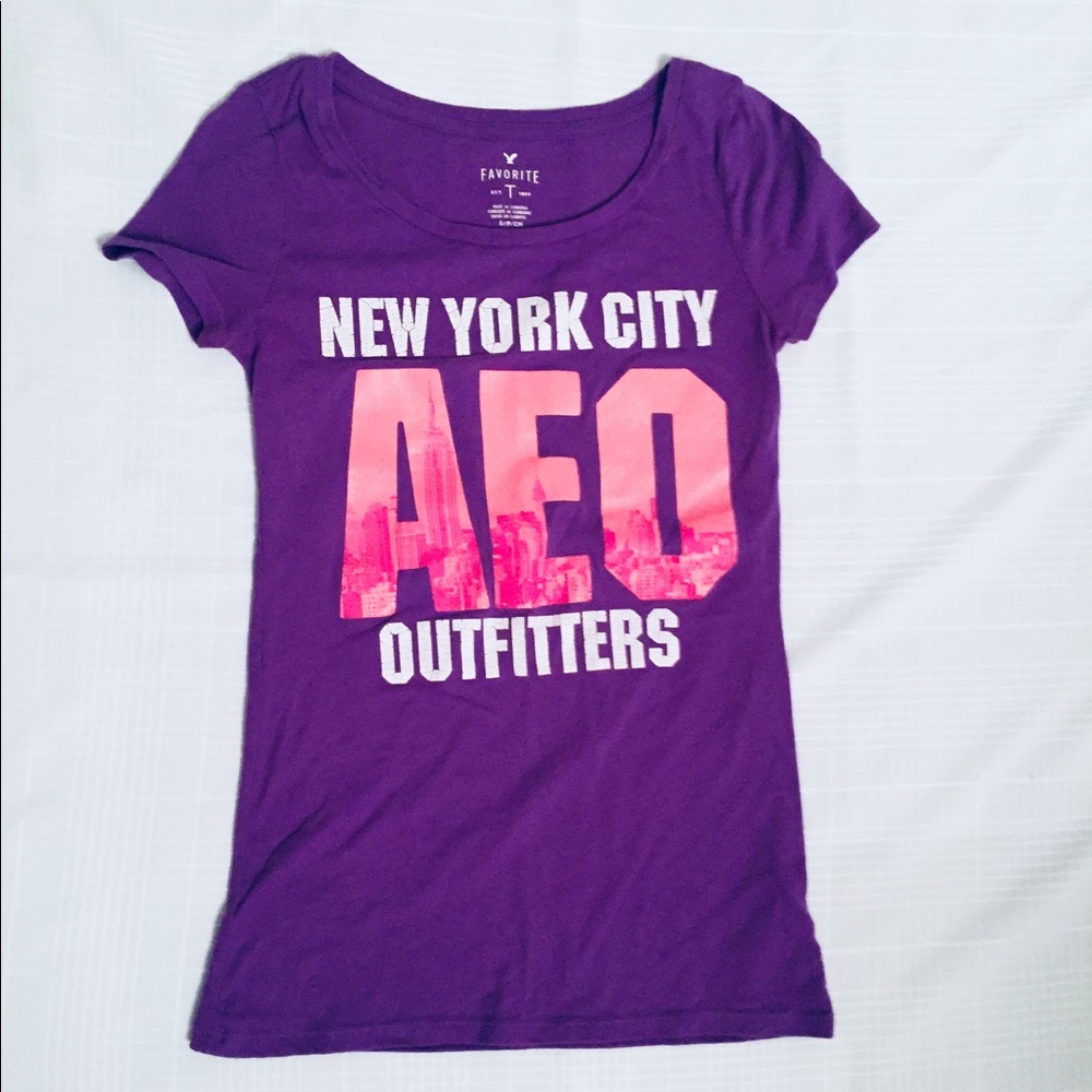 American Eagle Purple Tee